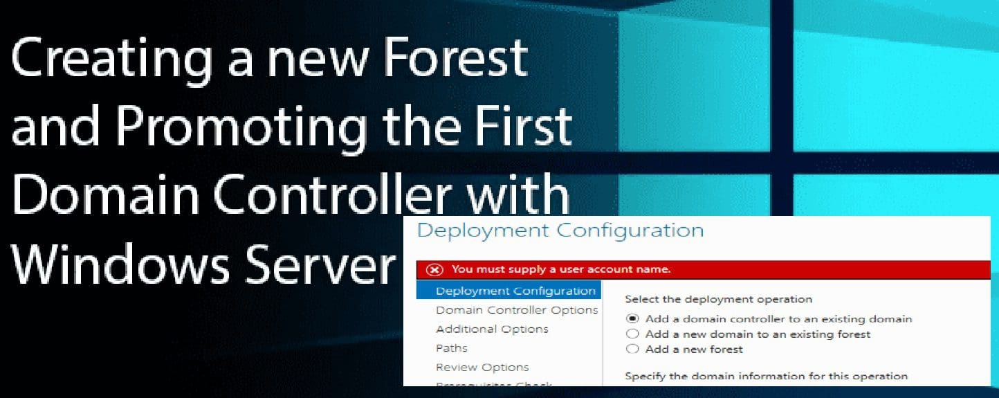Specifiy the right credential for adding a domain