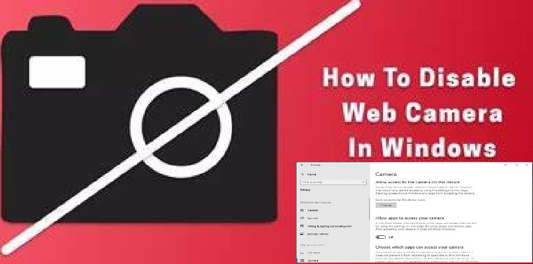 disable camera in Windows