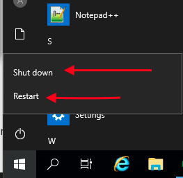 stop remote restart