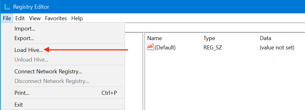 correctly load registry