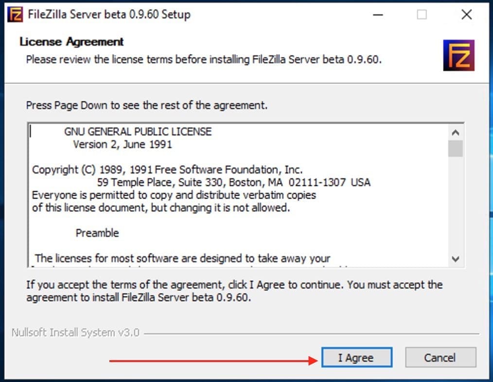 Connecting to FileZilla Server