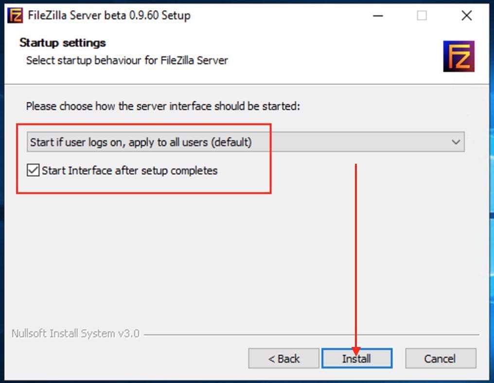 Connecting to FileZilla Server