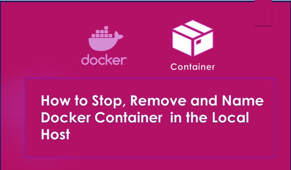 How to stop remove and manage docker container