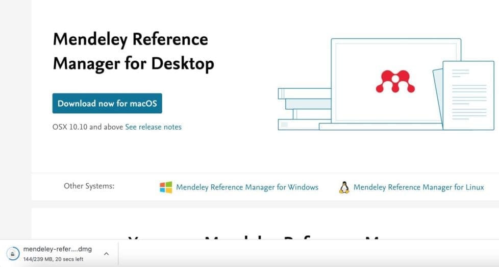 Install Mendeley Reference Manager