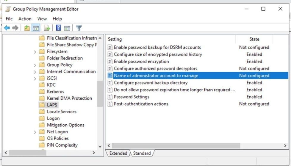 LAPSPolicies-Configured