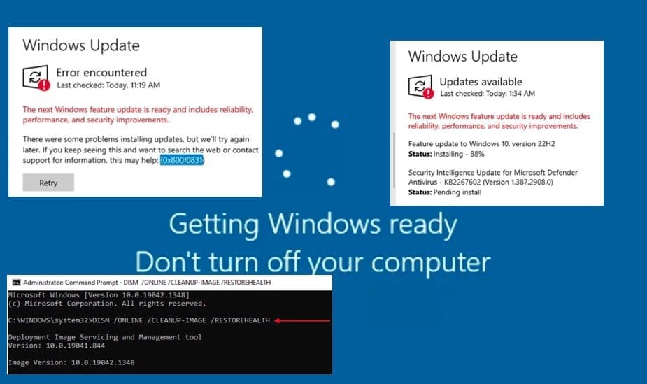 Fix 0x800f0831 Windows Update