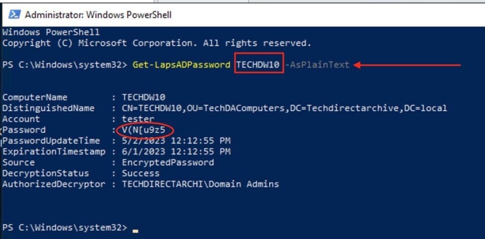 Retrive-LAPS-Password-With-PowerShell