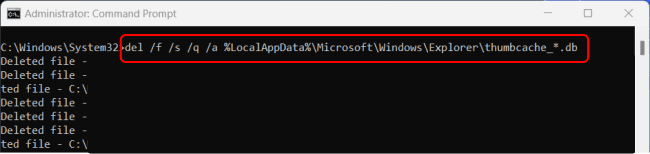 Delete thumbnail cache
