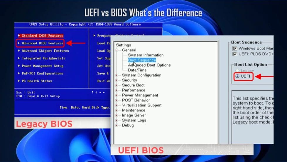 UEFI vs BIOS What's the Difference