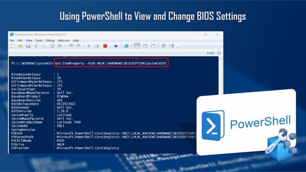 Use PowerShell to View and Change BIOS Settings
