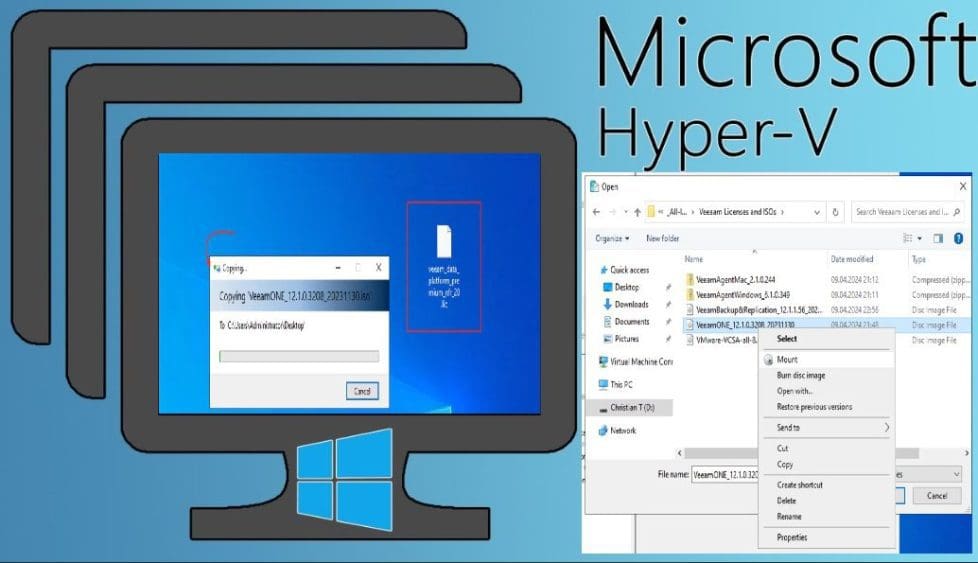 Copy and Paste Between HyperV VMs and host