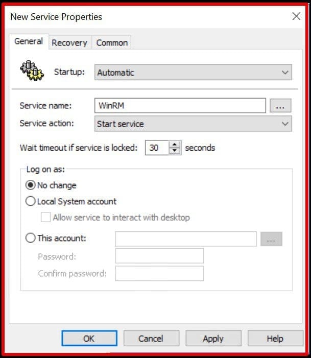 New Service Properties
