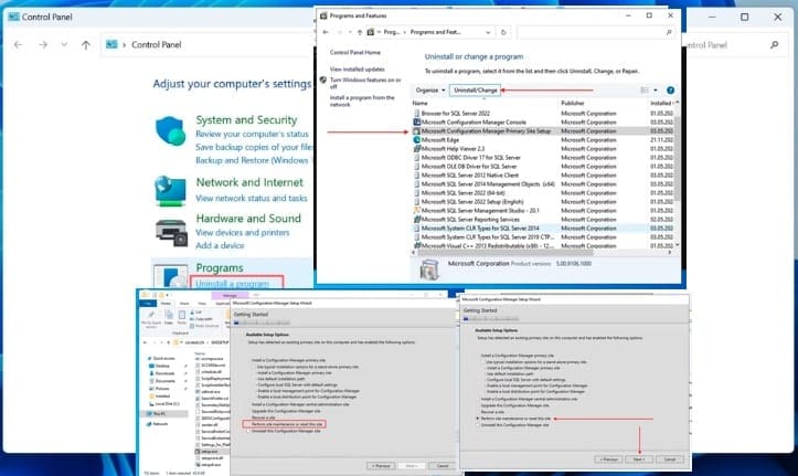 Perform Site Maintenance or reset this site greyed out