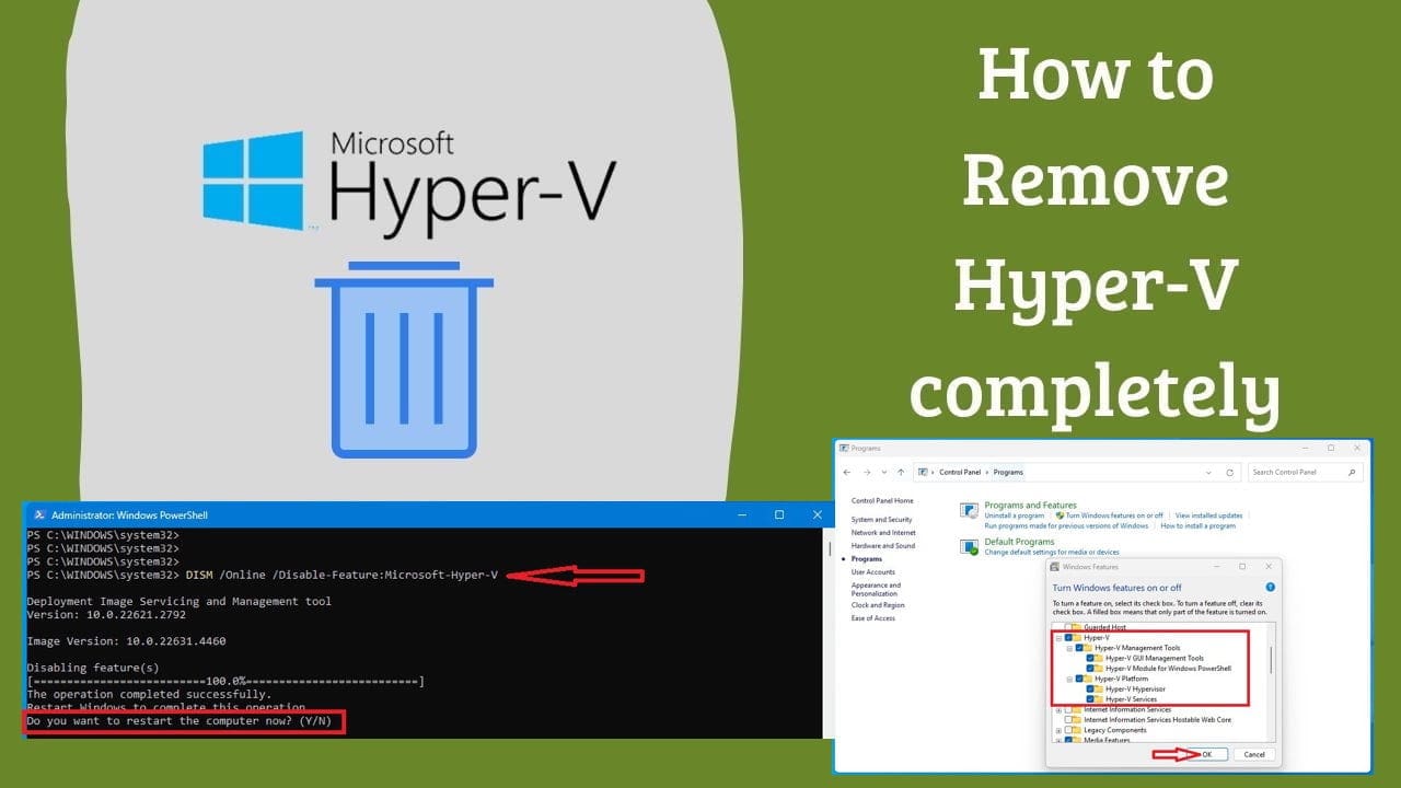 How to Remove Hyper V