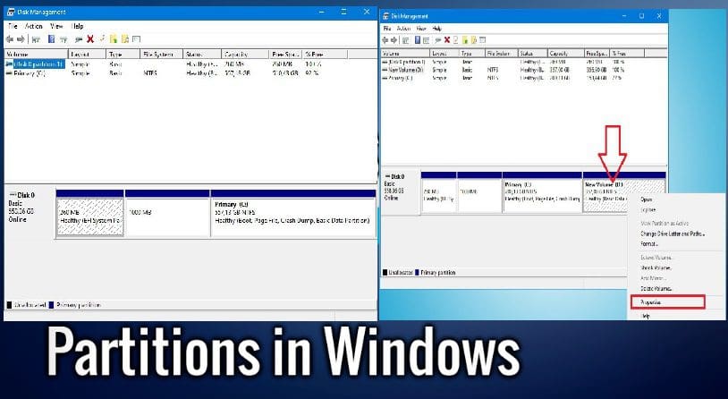 shrink and create partition