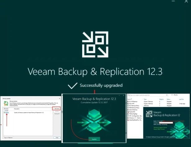 VBR upgrade to 12.2.3