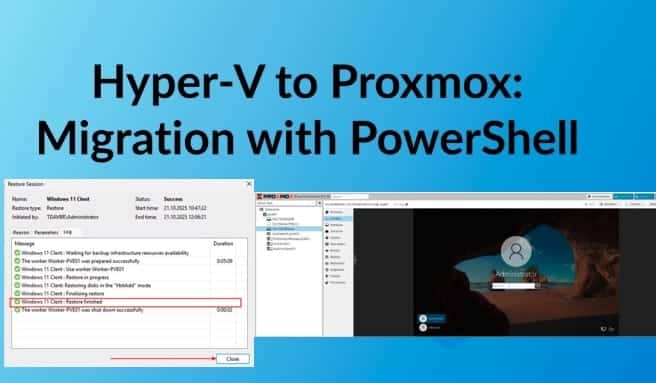How to Migrate Windows Servers from Hyper V to Proxmox Correctly